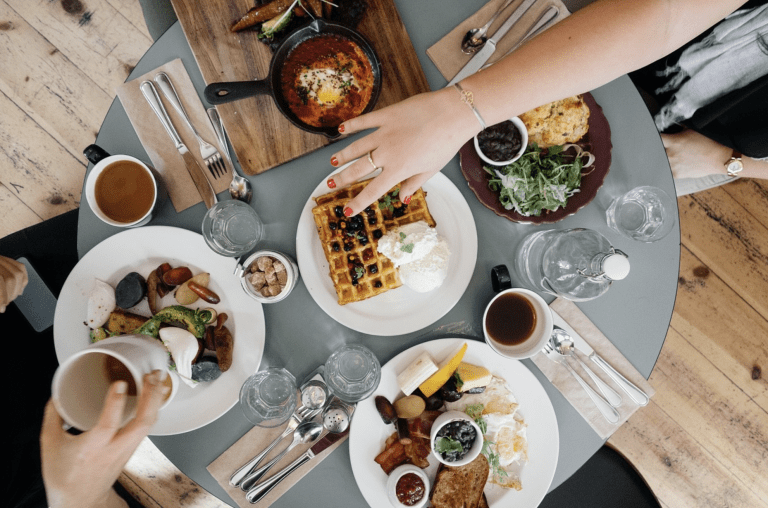 Petit déjeuner sain et bon
