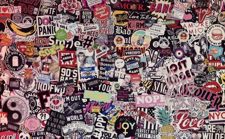 Les lettres adhésives en stickers