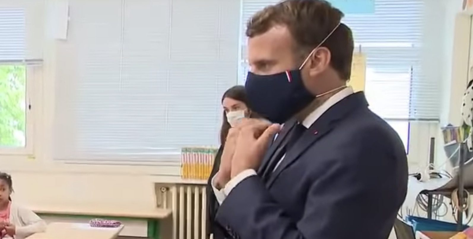 Le très beau masque d’Emmanuel Macron, d’où vient-il ?