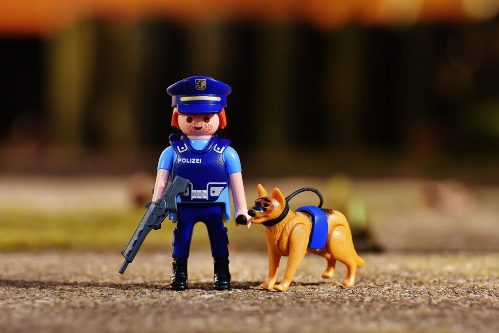 playmobil policiers chien