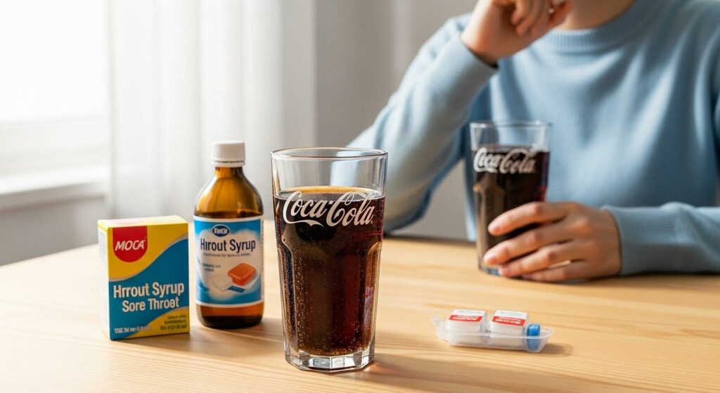 Angine : le Coca Cola