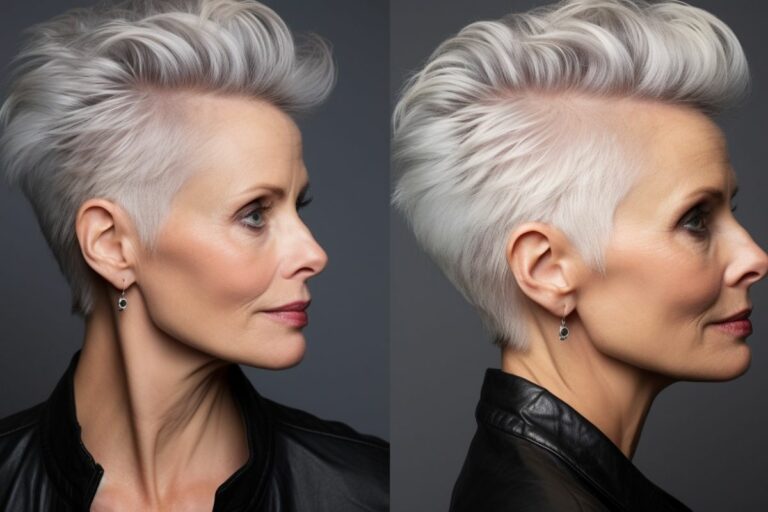 coupe de cheveux mi-long pour une femme de 50 ans