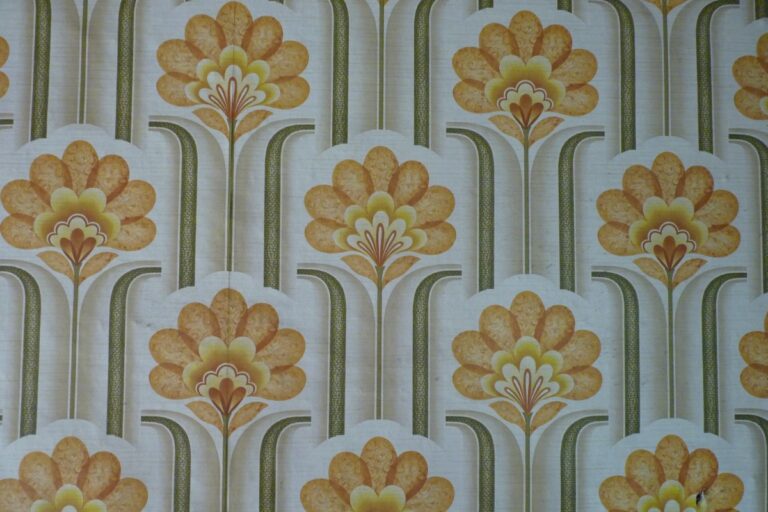 papier peint fleuri