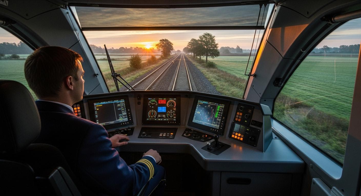 Un-conducteur-de-train-en-uniforme-assis-dans-une-cabine-de-locomotive-moderne-concentre-sur-son-tab-1763149145 Devenir conducteur de train : les étapes et formations à connaître