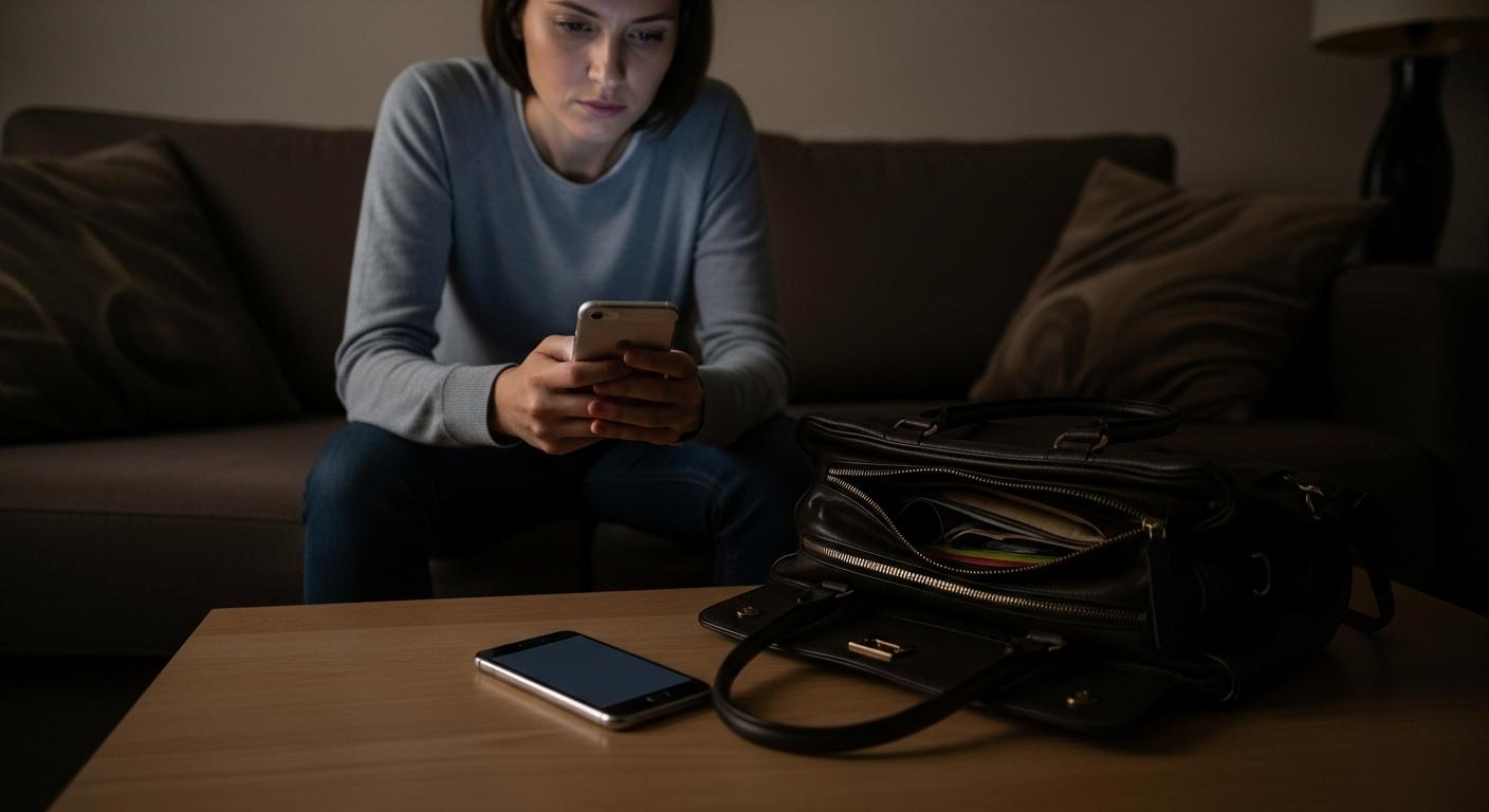 Une-personne-assise-seule-dans-un-salon-faiblement-eclaire-consultant-son-telephone-portable-lair-pe-1763152204 Exemple SMS pour quelqu'un qui ne répond pas : la meilleure approche pour relancer