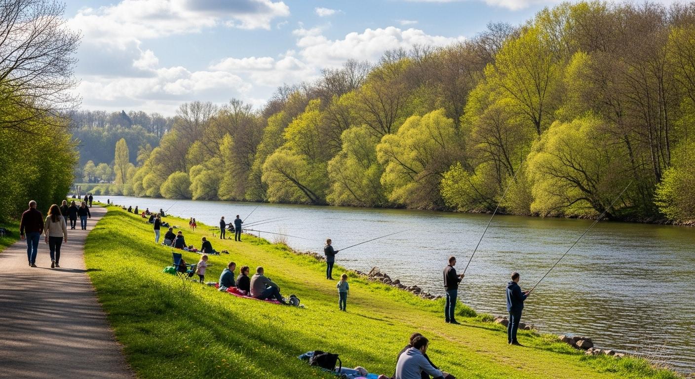 Vue-des-berges-de-la-Moselle-a-Epinal-avec-des-familles-installees-sur-lherbe-des-promeneurs-des-pec-1765620725 Pourquoi la visite d'Épinal dans les Vosges séduit de plus en plus ?