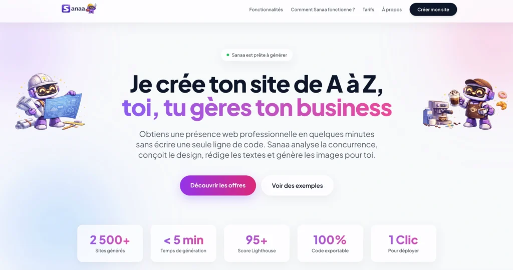 le-meilleur-generateur-de-site-IA-Sanaa-1024x539 Meilleur générateur de site IA : j'ai testé 8 outils, voici mon verdict