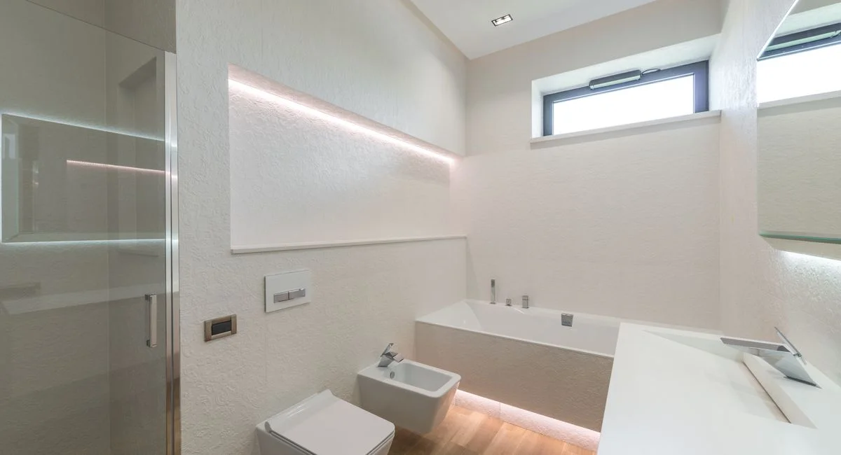 Illustration, panneaux hydrofuge salle de bain
